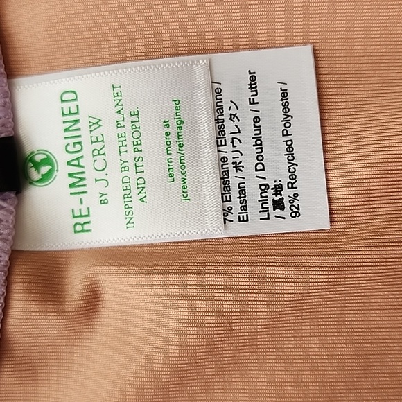 J. CREW Textured Curved-Waist Cheeky Bikini Bottom Women's Large NWT - Picture 8 of 11